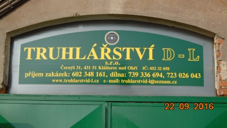 návrh a realizace označení provozovny