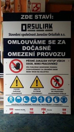 info cedule na stavbu
